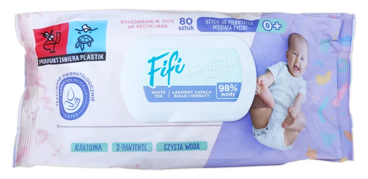 Chusteczki nawilżane dla dzieci Opharm FiFi Wipes – 80 szt. – zdjęcie 3
