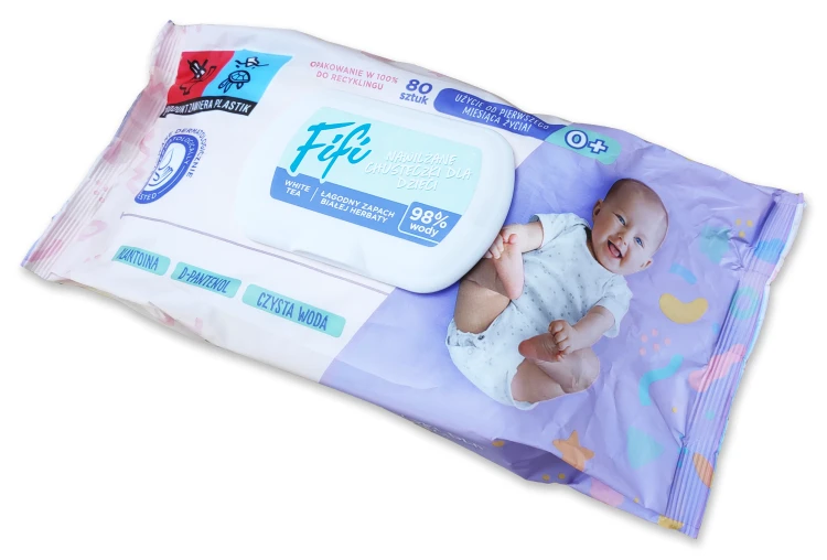 Chusteczki nawilżane dla dzieci Opharm FiFi Wipes – 80 szt. – zdjęcie 4