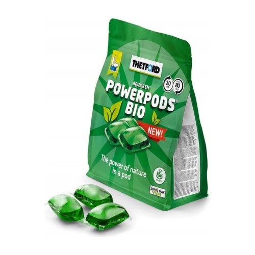 Kapsułki do toalet turystycznych Thetford PowerPods Bio – 20 szt.