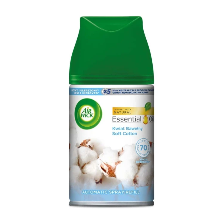Wkład do odświeżacza powietrza Air Wick Freshmatic Kwiat Bawełny – 250 ml