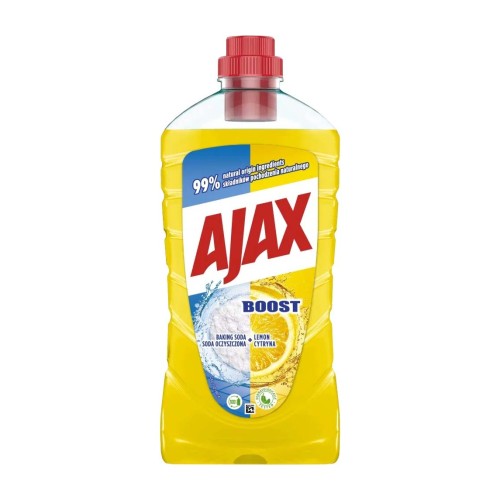 Uniwersalny płyn do mycia Ajax Boost Cytryna i soda oczyszczona – 1 l