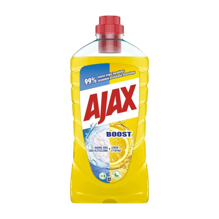Uniwersalny płyn do mycia Ajax Boost Cytryna i soda oczyszczona – 1 l