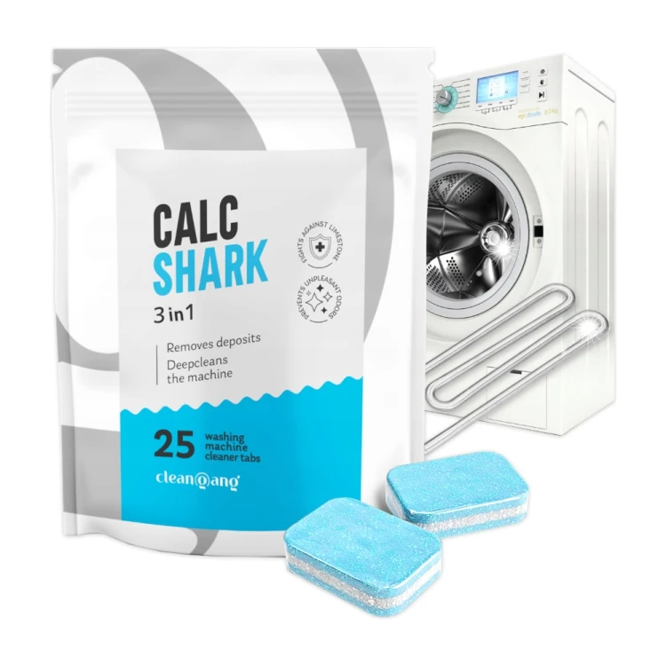 Tabletki do czyszczenia pralki Cleangang Calc Shark – 25 szt.