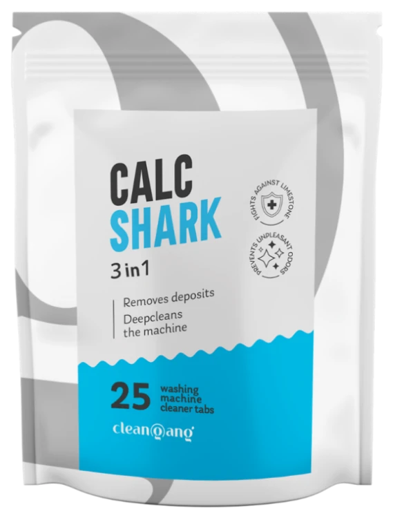 Tabletki do czyszczenia pralki Cleangang Calc Shark – 25 szt. – zdjęcie 2