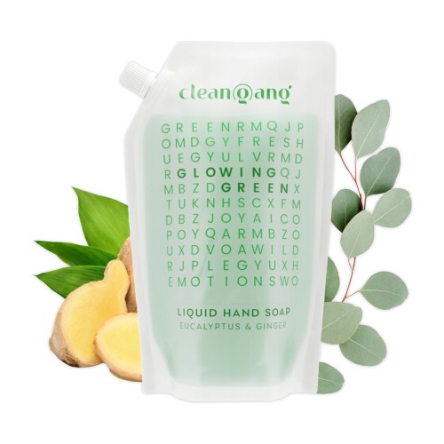 Mydło w płynie Cleangang Glowing Green eukaliptus i imbir, zapas – 750 ml