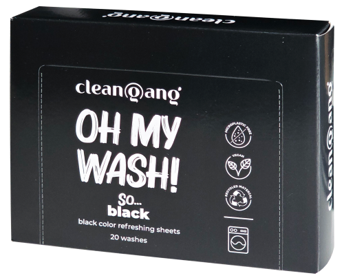 Chusteczki do prania czarnych ubrań Cleangang Oh My Wash! So... Black – 20 szt. – zdjęcie 2