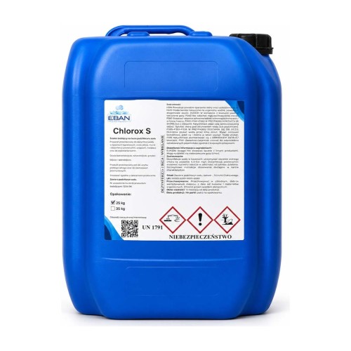 EBAN Chlorox S – chlor do basenu w płynie – 25 kg