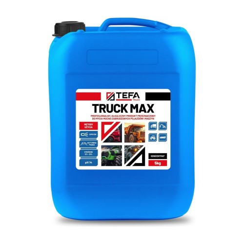 Alkaliczny środek do mycia pojazdów i maszyn Tefa Truck Max – 5 kg