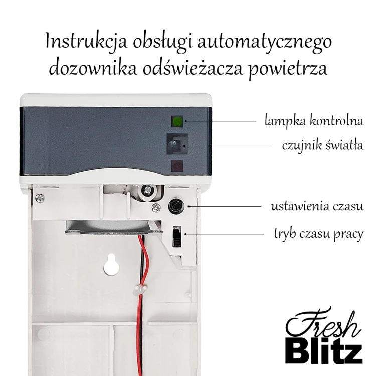Kala Fresh Blitz PRO biały – dozownik do odświeżacza powietrza – 1 szt. – zdjęcie 5