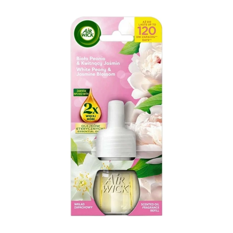 Wkład do elektrycznego odświeżacza Air Wick Biała Peonia & Kwitnący Jaśmin – 19 ml