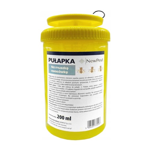 Pułapka na muszki owocówki NewPest z płynem wabiącym – 200 ml