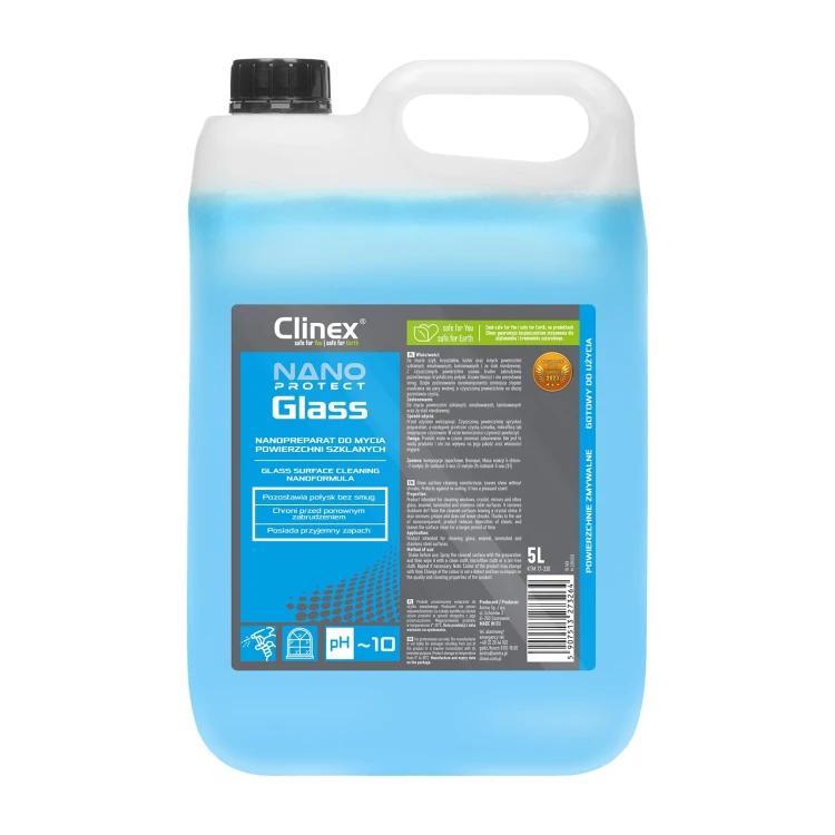 Clinex Nano Protect Glass – płyn do mycia szyb i luster – 5 l