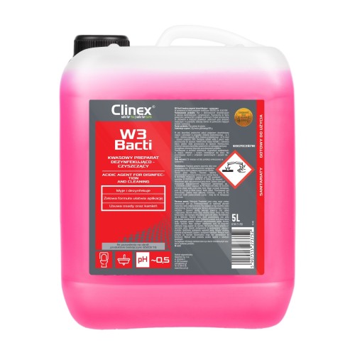 Płyn do mycia i dezynfekcji Clinex W3 Bacti – 5 l