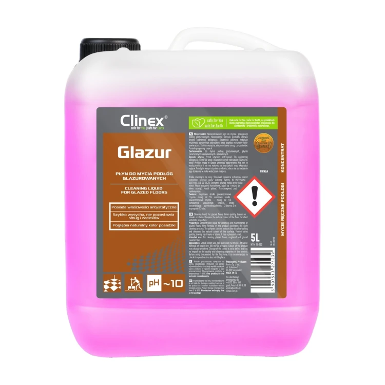 Clinex Glazur – płyn do mycia glazury w koncentracie – 5 l