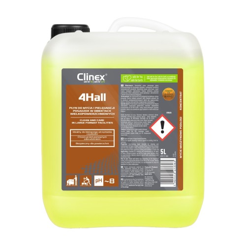 Clinex 4Hall – płyn do mycia podłóg i pielęgnacji posadzek – 5 l