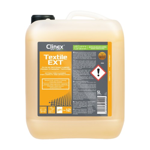 Clinex Textile EXT – płyn do prania dywanów i tapicerki – 5 l