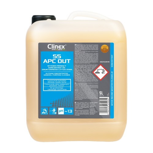 Clinex S5 APC OUT – środek do mycia elewacji i odtłuszczania – 5 l