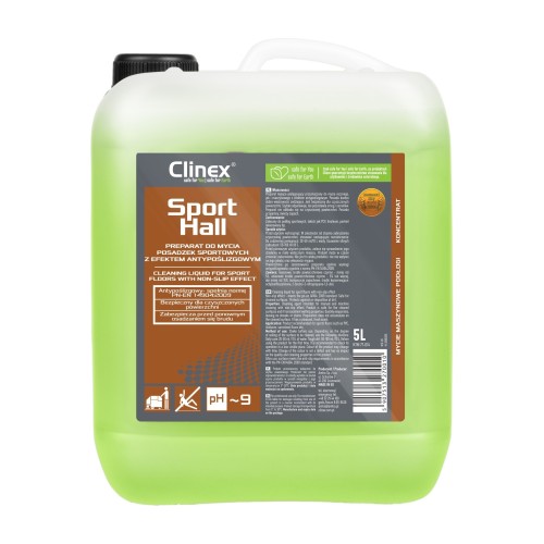 Clinex SportHall – płyn do mycia podłóg sportowych – 5 l