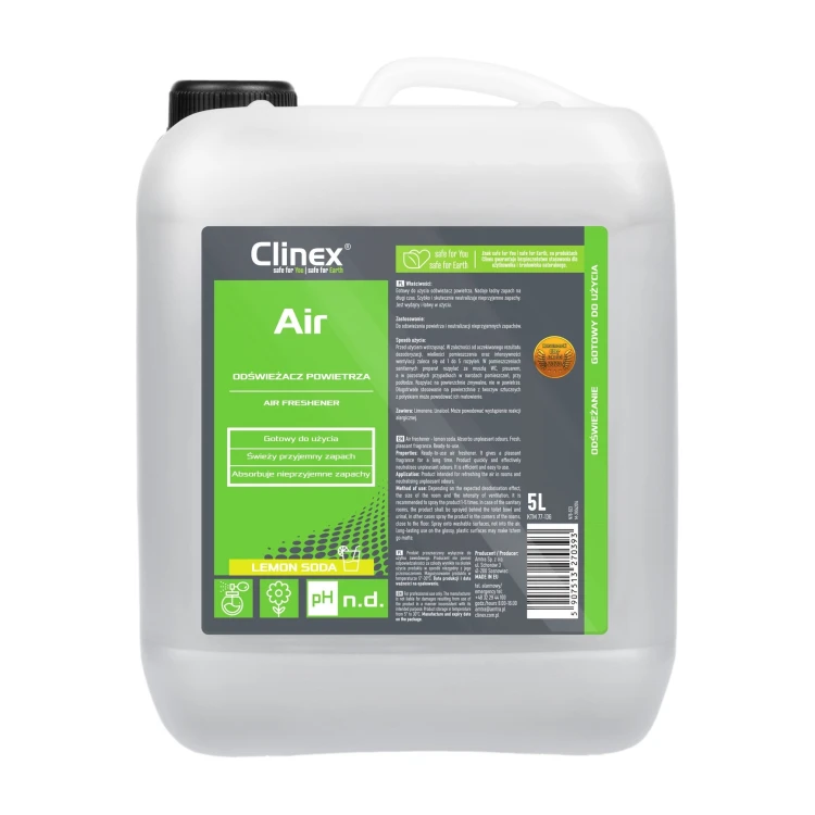 Clinex Air Lemon Soda – odświeżacz powietrza – 5 l