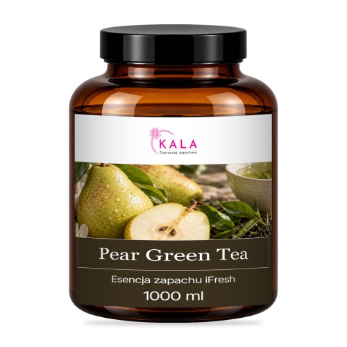 Kala iFresh Pear Green Tea – olejek do dyfuzora – 1000 ml, butelka (zdjęcie poglądowe)