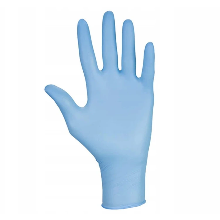 Master Glove – Rękawice nitrylowe 100 szt. – niebieskie M – zdjęcie 3
