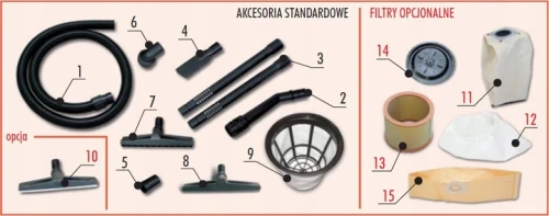 Odkurzacz BKF Dakota 303 E na sucho i mokro 35 l – zdjęcie 2