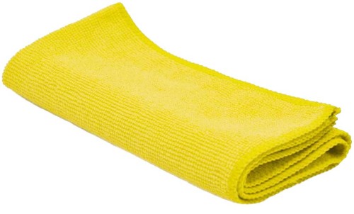Ścierka z mikrofibry 40 × 40 cm, żółta, 320 g/m² – zdjęcie 2