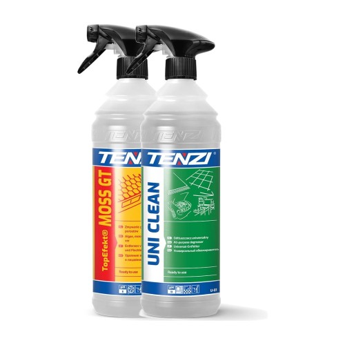 Tenzi Uni Clean + TopEfekt Moss GT – zestaw do czyszczenia nagrobków – 1 zestaw
