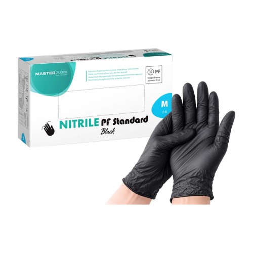 Master Glove – Rękawice nitrylowe 100 szt. – czarne M