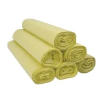 Worki na śmieci 60 l LDPE żółte, 50 szt. na rolce