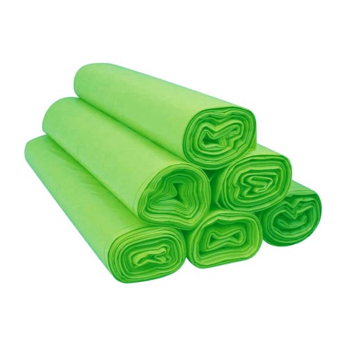 Worki na śmieci 60 l LDPE zielone, 50 szt. na rolce